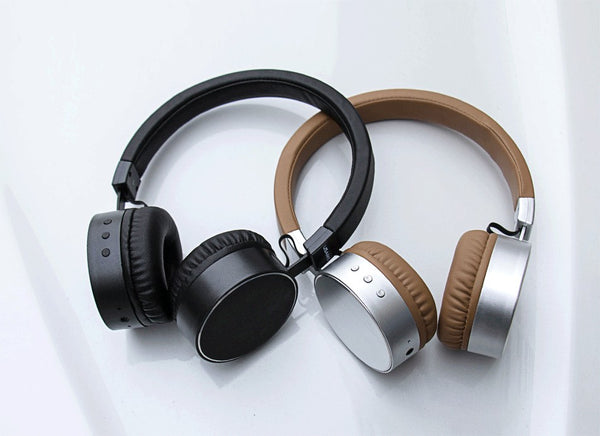 Wireless Leather Headphones